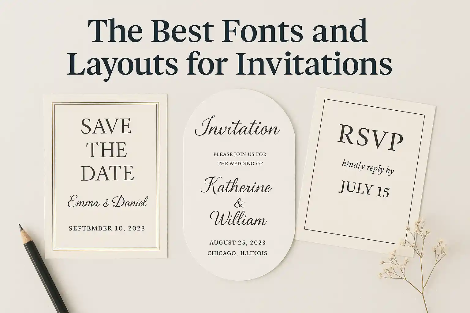 The Best Fonts and Layouts for Invitations